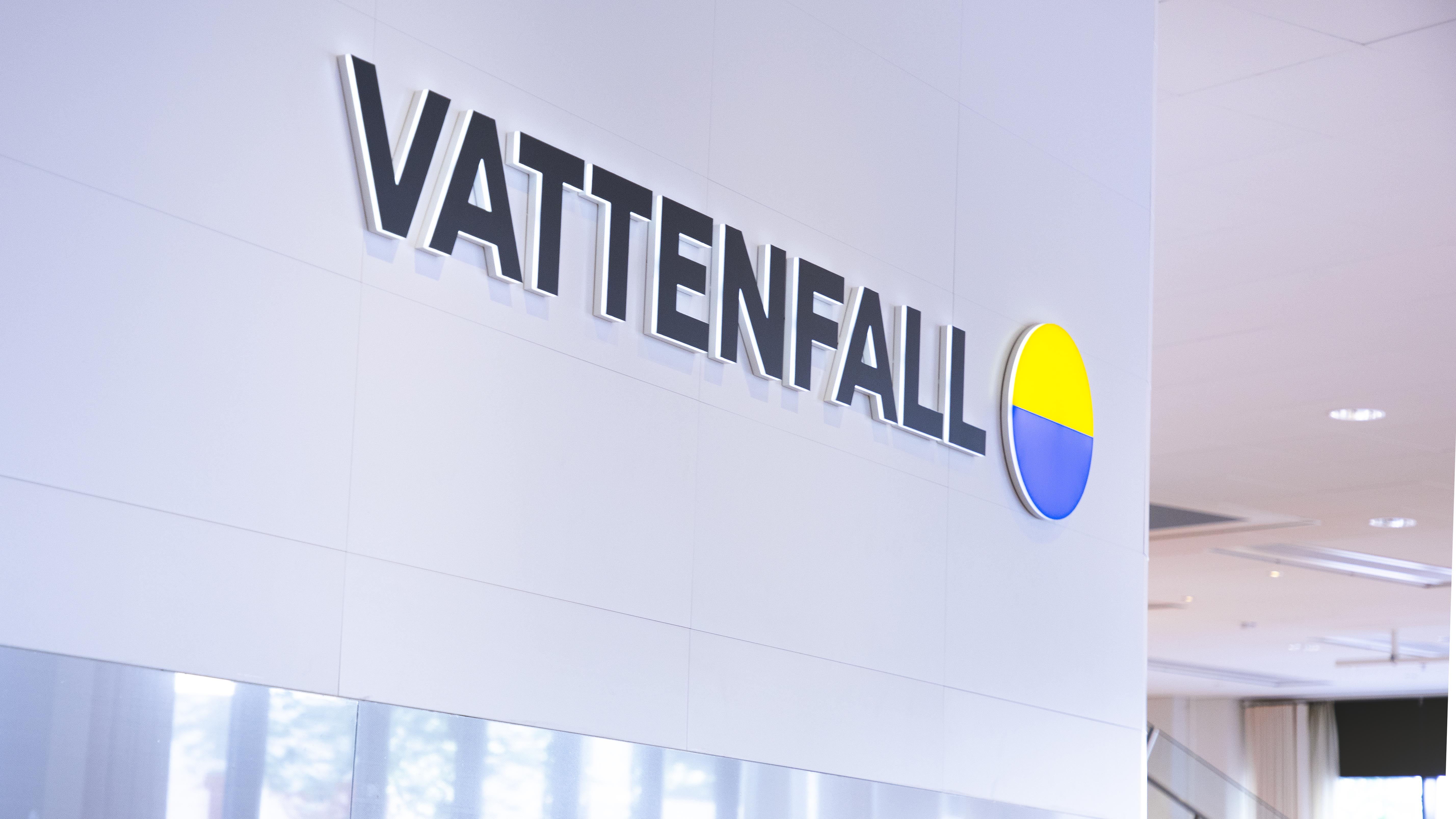 A Vattenfall office with the logo