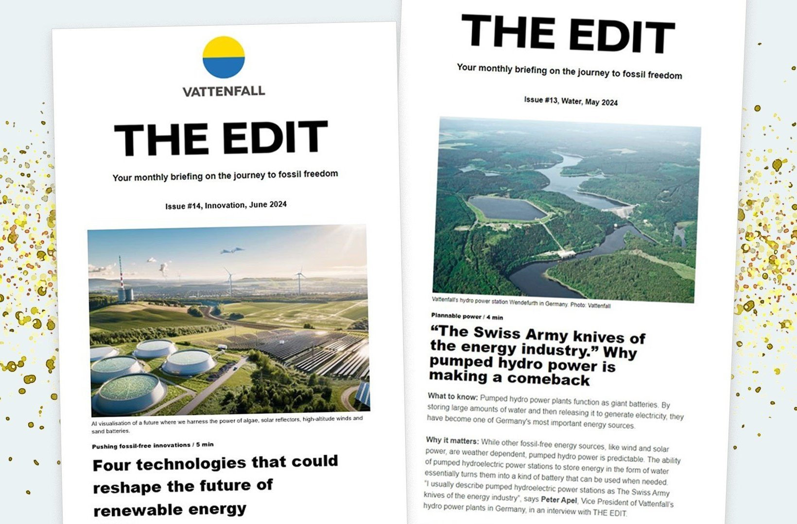 Two THE EDIT newsletters