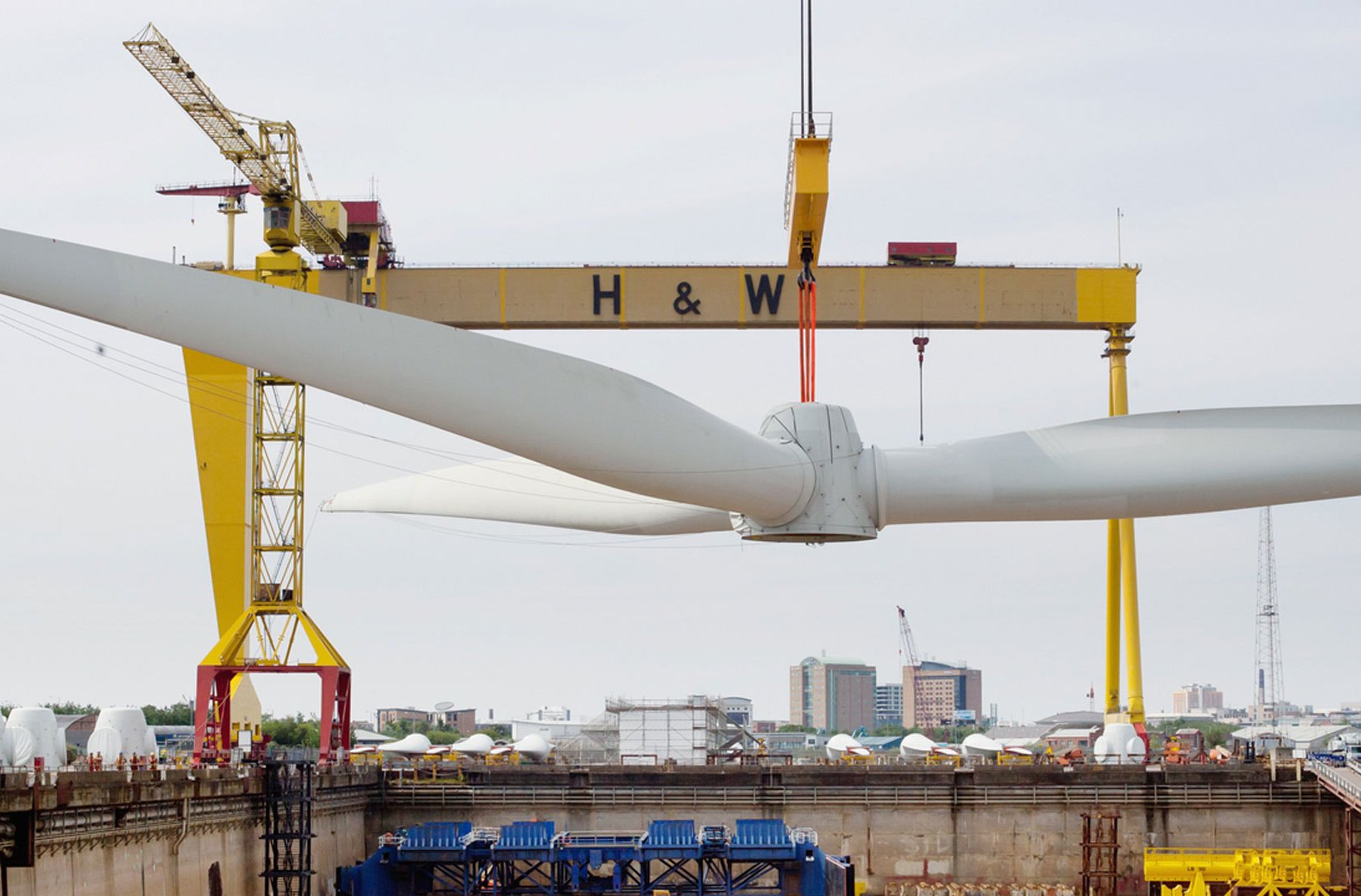 Wind turbine blades. Photo: Vattenfall/Ben Bladen