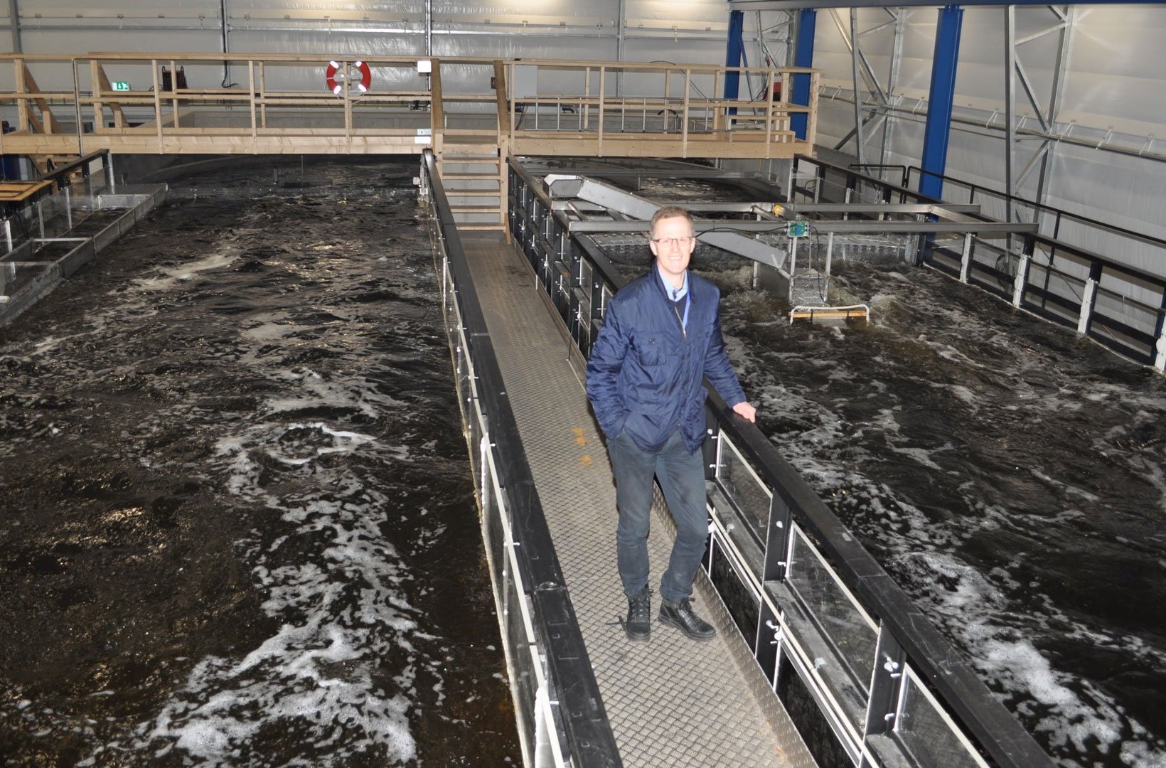 Vattenfall R&D test facility for studying the behaviour of fish in running water 