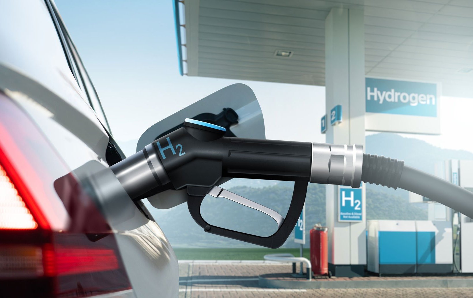 Car refueling with hydrogen
