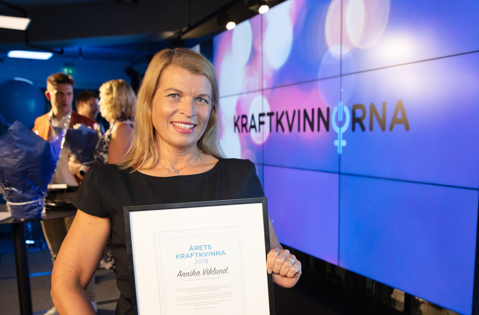 Annika Viklund, Senior Vice President and Head of Business Area Distribution has won the Power Woman of the Year award.