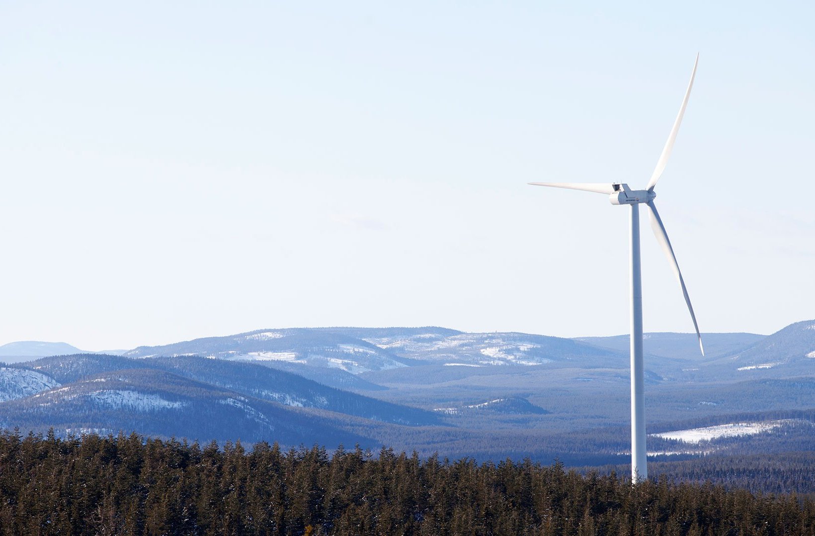 Stor-Rotliden wind farm in Northern Sweden 