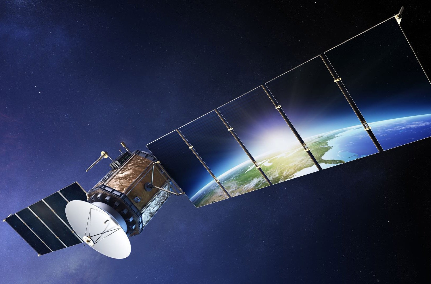 A satellite in space A satellite in space