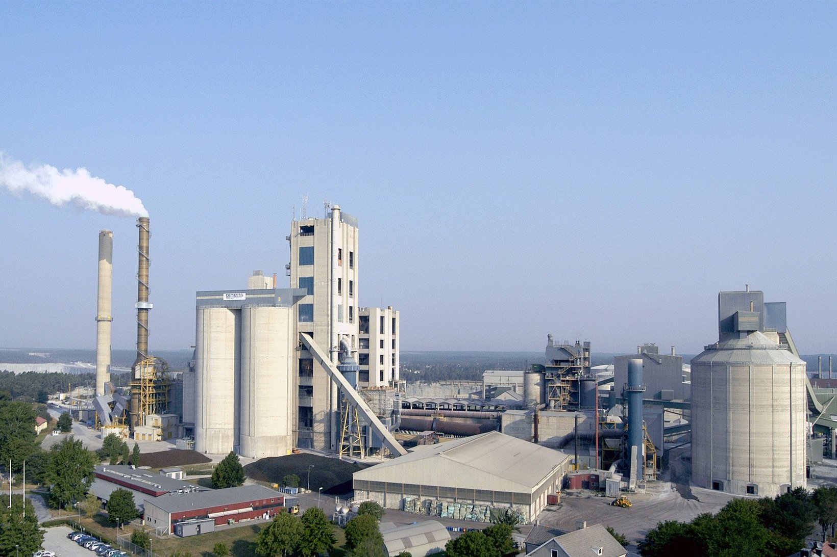 Cementa’s factory in Slite, Sweden