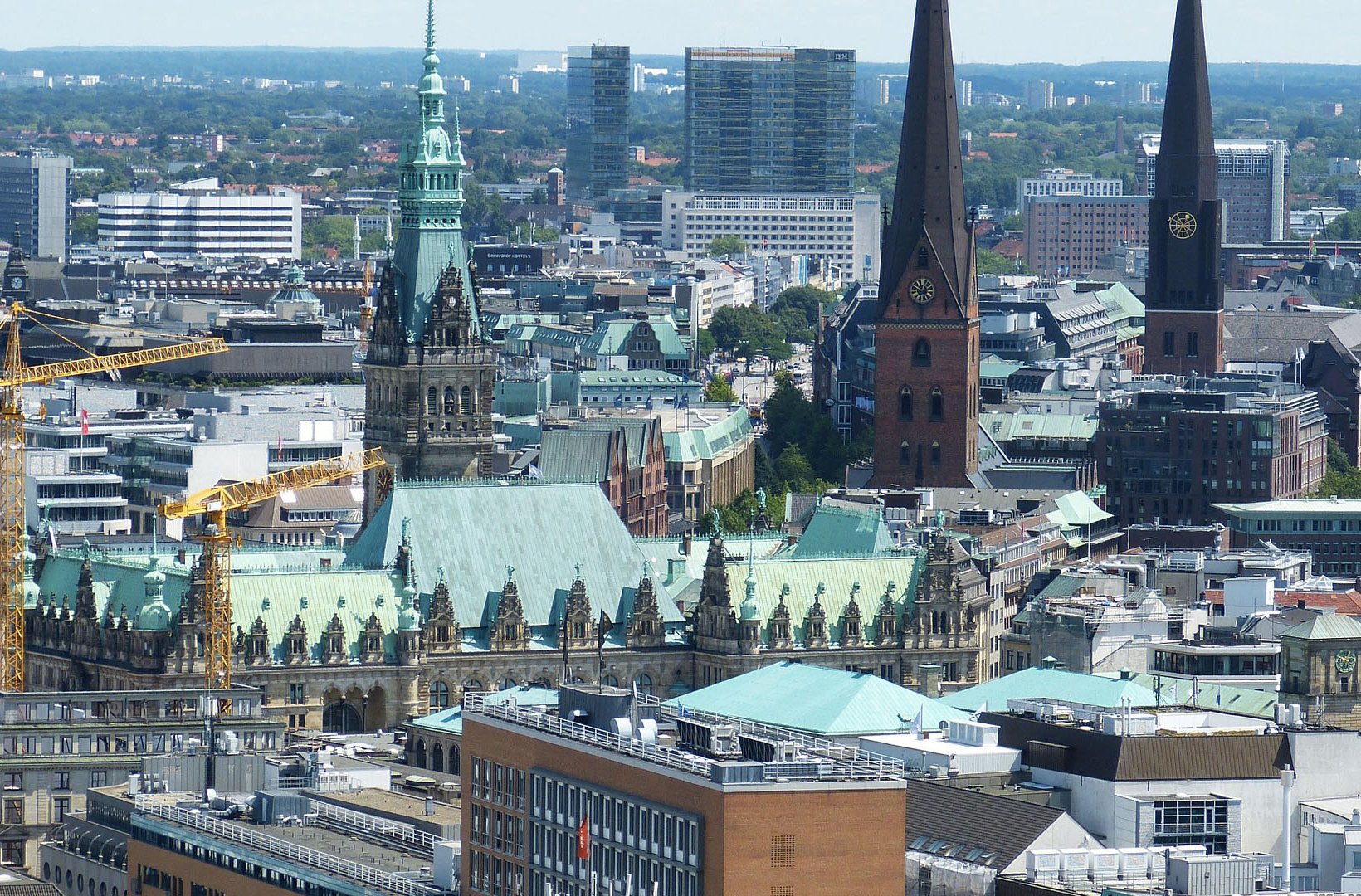 Buildings in the city of Hamburg
