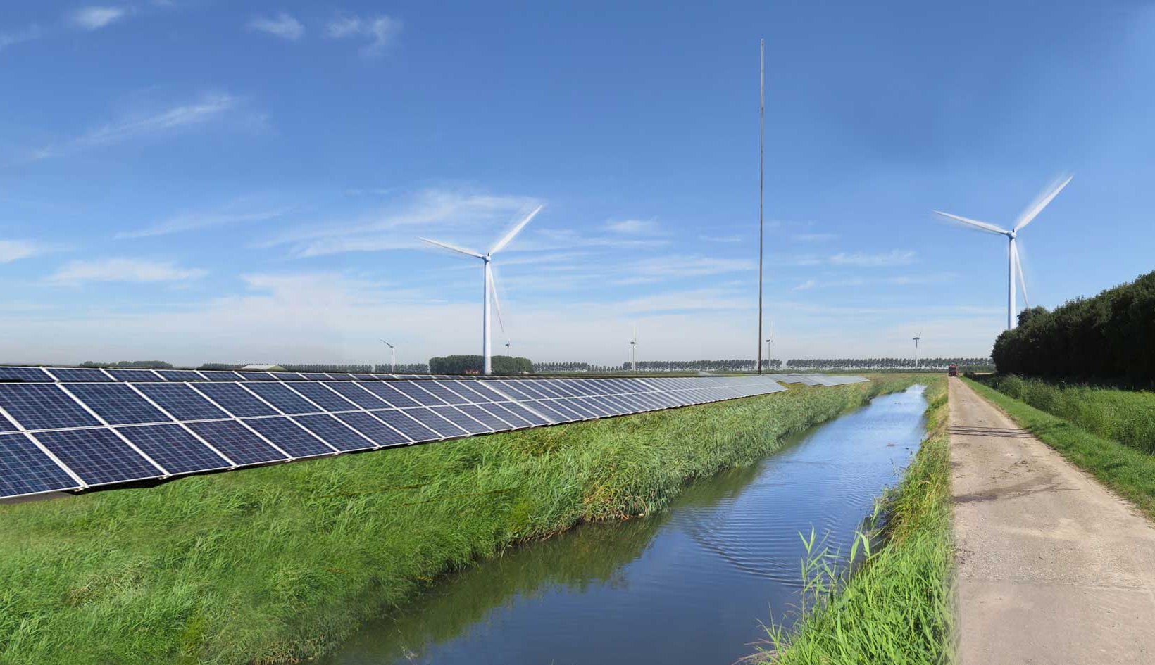 The new hybrid energy park Haringvliet where Vattenfall combines wind, solar and batteries