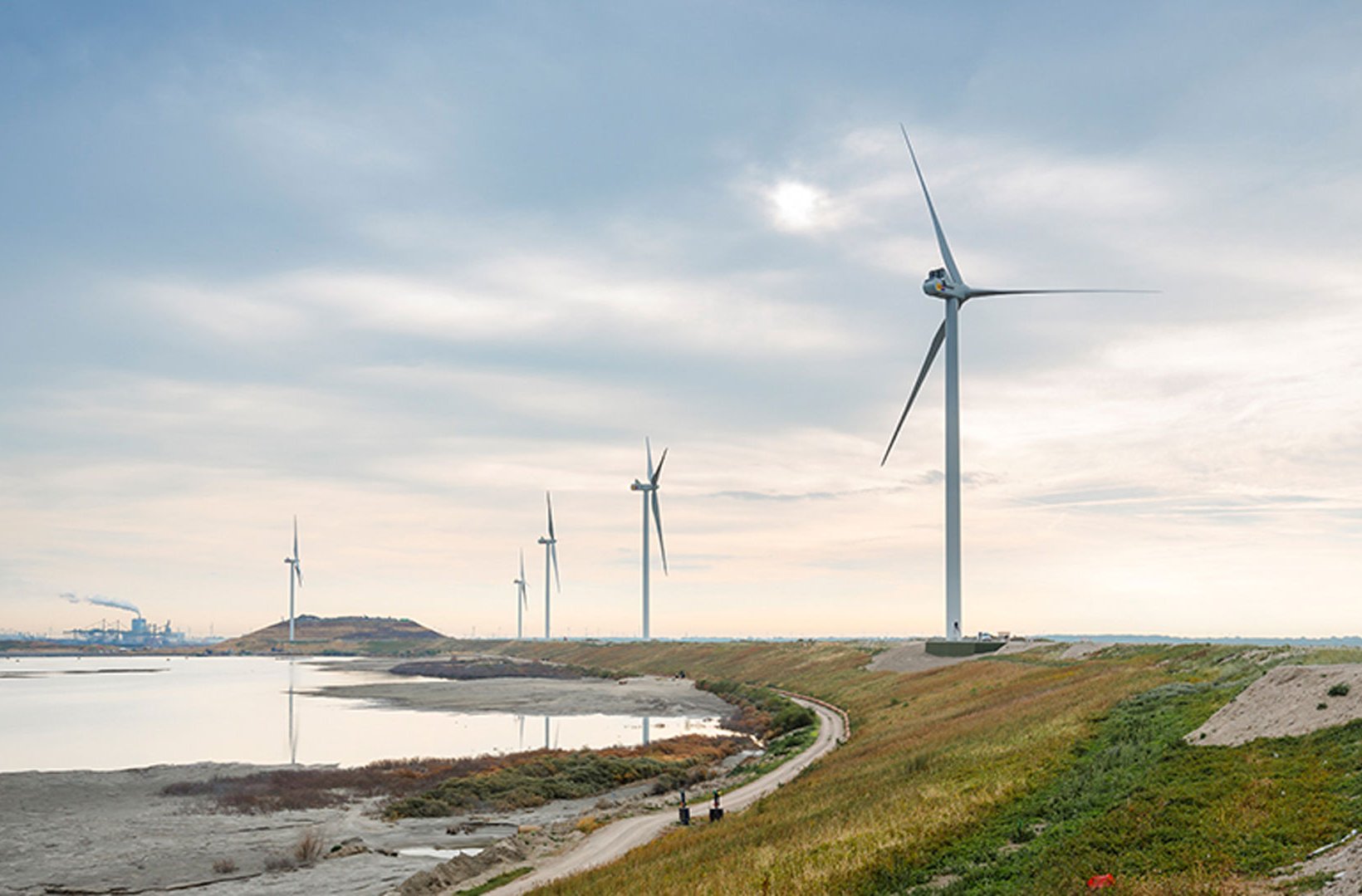 Slufterdam wind farm in the Netherlands