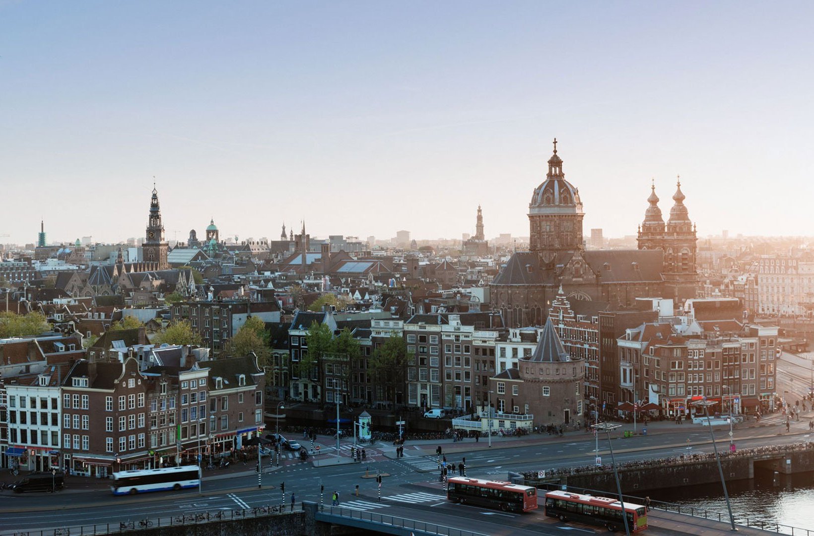 View of Amsterdam city centre