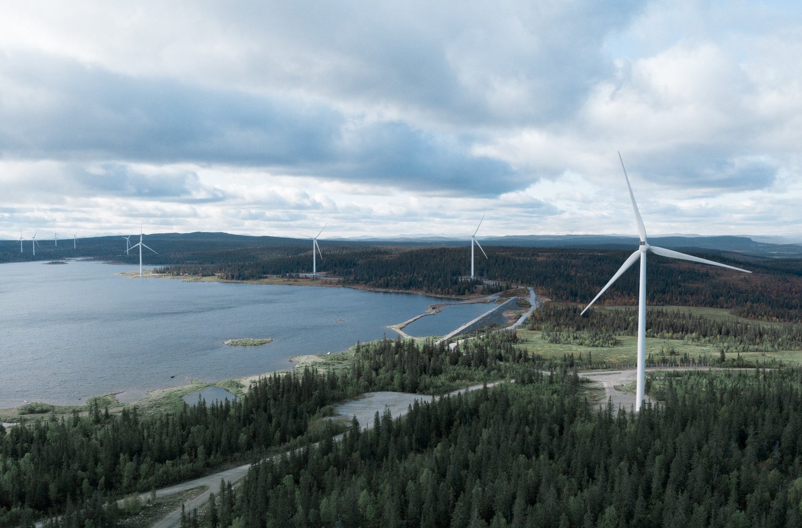 Juktan wind farm in Sweden