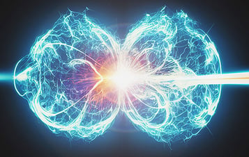 Graphical representation of a nuclear fusion