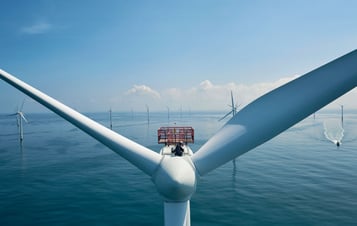 Horns Rev offshore wind farm in Denmark
