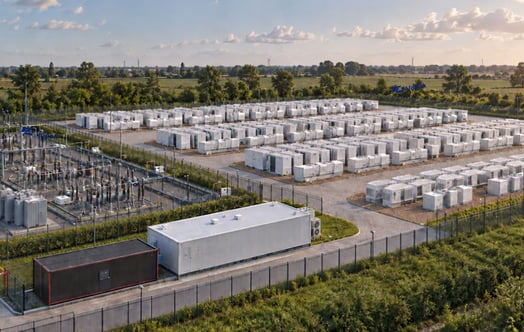 Large-scale energy storage system.