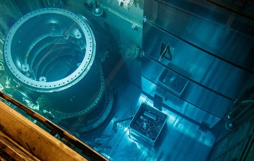 Close-up of part of the R2 reactor