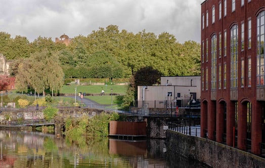 Heat pump in Bristol harbour. Photo: Jon Craig