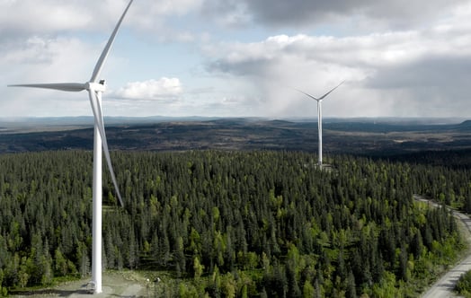 An onshore wind farm An onshore wind farm