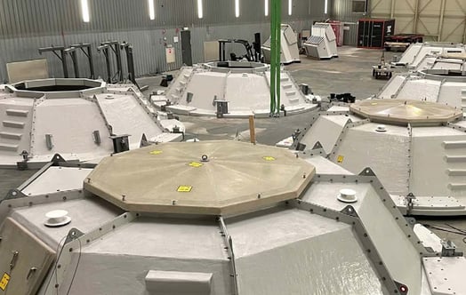 Reusable covers for wind turbine foundations. Photo: CCM B.V
