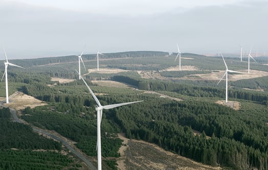 Pen y Cymoedd wind farm in Wales