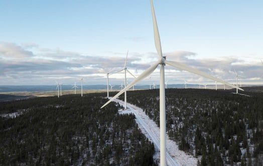 The Storrotliden wind farm in Sweden