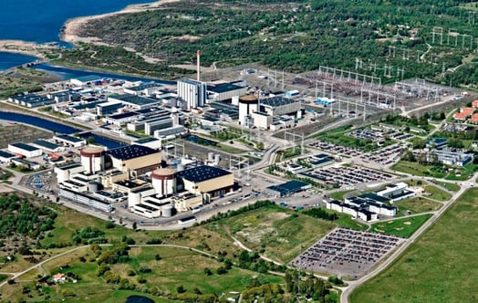 Aerial view of Ringhals nuclear power plant
