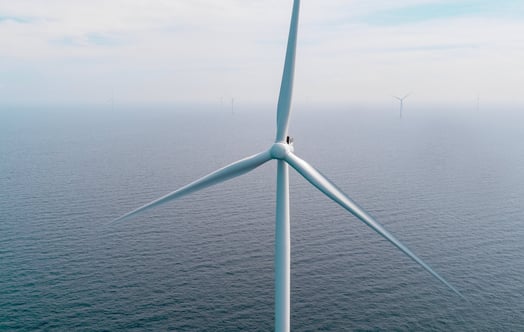 Wind turbine in the Danish part of Kriegers Flak