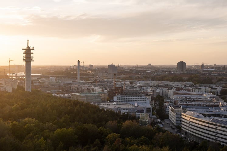 Sunset over Stockholm