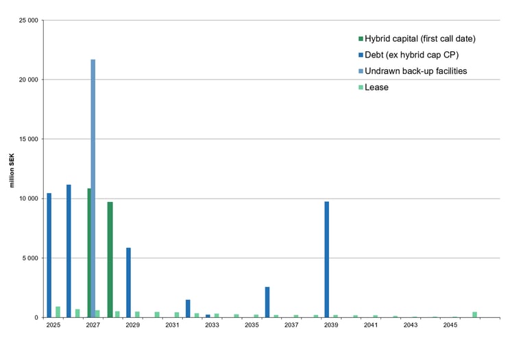 Debt maturity profile as of 31 March 2025 Debt maturity profile as of 31 March 2025