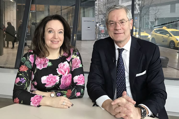 Anna Borg, CFO, and Magnus Hall, CEO