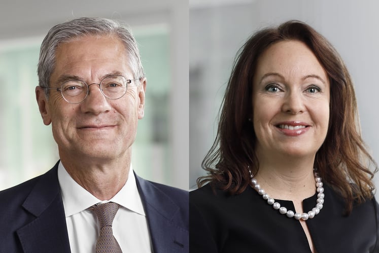 Vattenfall's CEO Magnus Hall and CFO Anna Borg 
