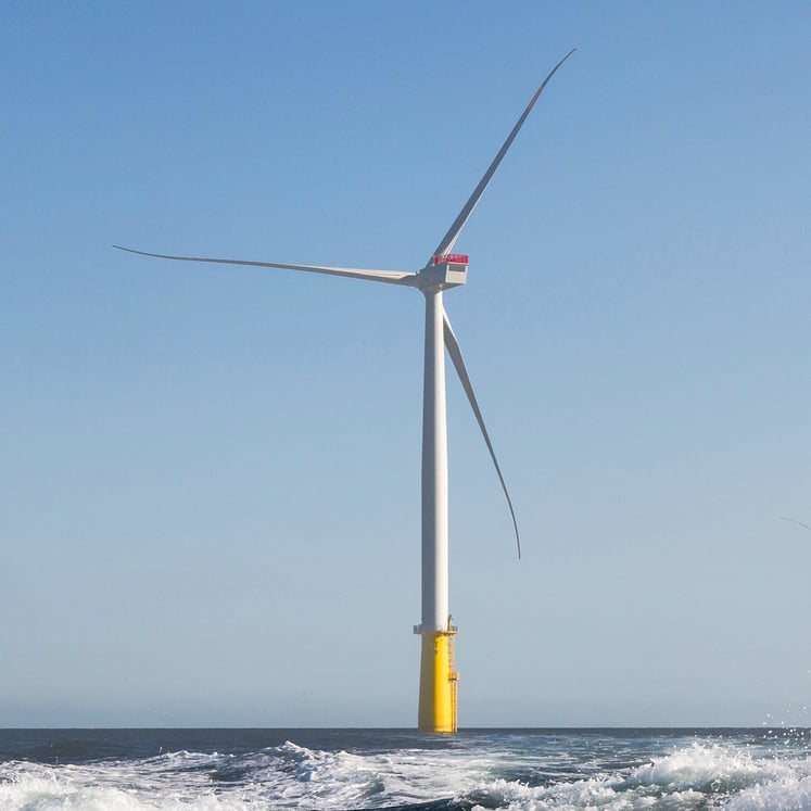 Wind turbine in offshore farm DanTysk