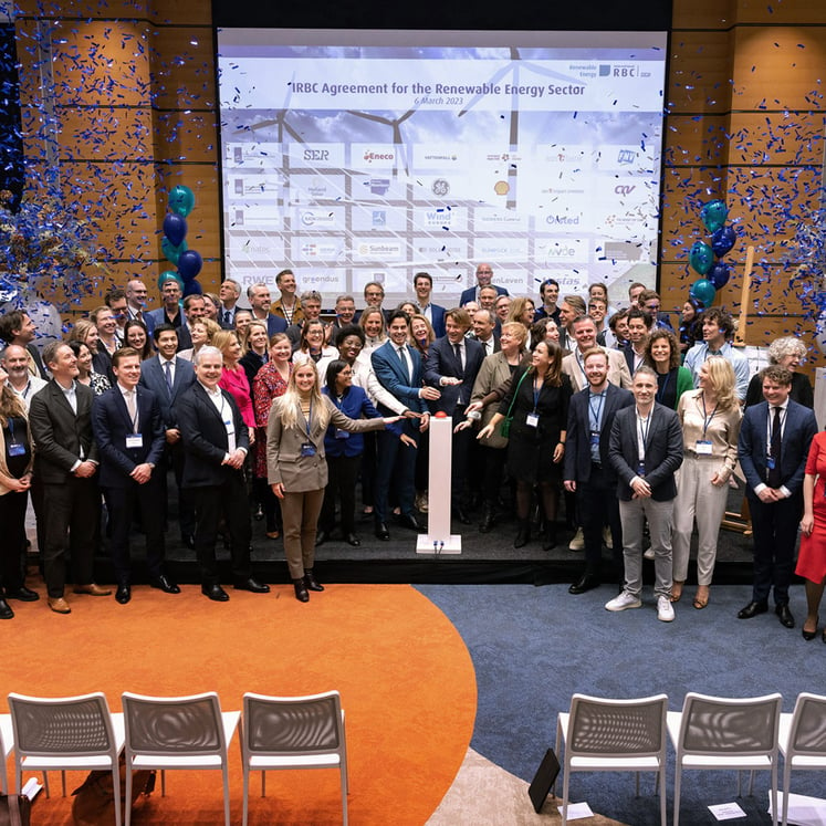 A group of signatories at the signing ceremony of the International RBC Agreement