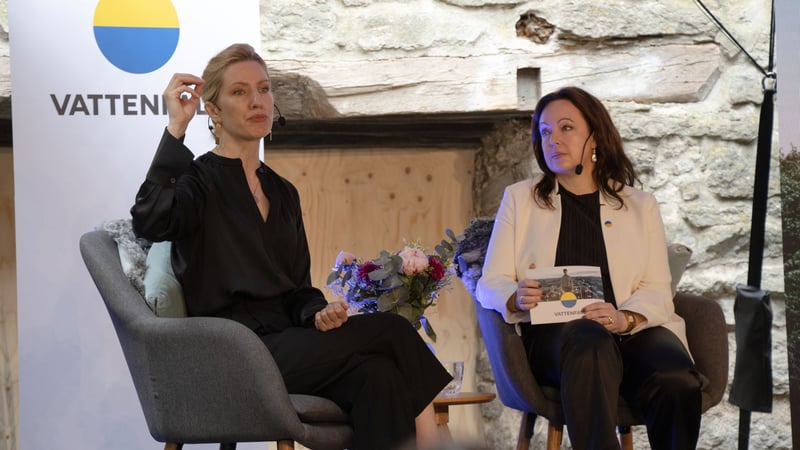 1.	Svitlana Zalishchuk, Ukraine’s Ambassador to Sweden, and Anna Borg, President and CEO of Vattenfall, during Vattenfall’s seminar at Almedalen Week on 24 June 2026.