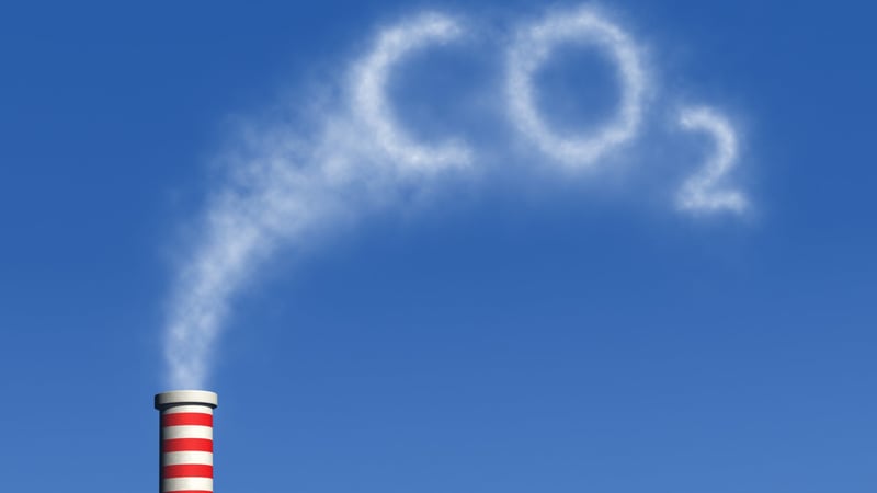 smoke that spells CO2 coming out of chimney smoke that spells CO2 coming out of chimney