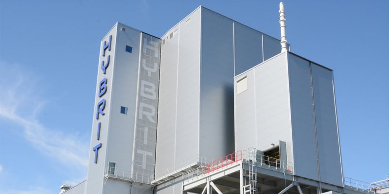 The HYBRIT plant in Luleå, Sweden. Photo: Åsa Bäcklin The HYBRIT plant in Luleå, Sweden. Photo: Åsa Bäcklin