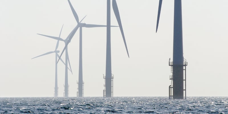 An offshore wind farm An offshore wind farm