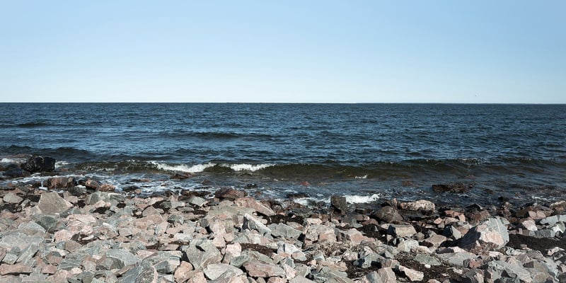 A rocky beach A rocky beach