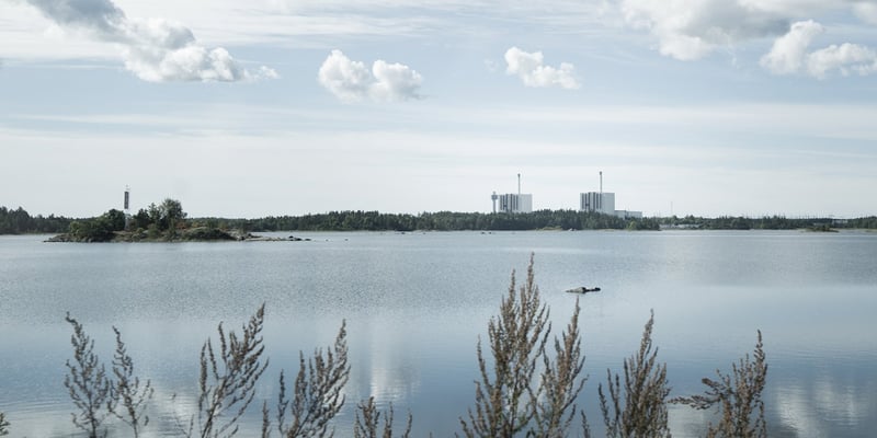 Forsmark nuclear power plant and surrounding landscape Forsmark nuclear power plant and surrounding landscape
