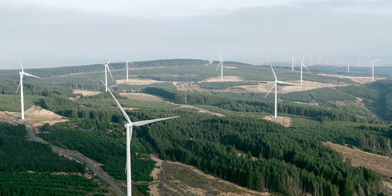 Pen y Cymoedd wind farm in Wales