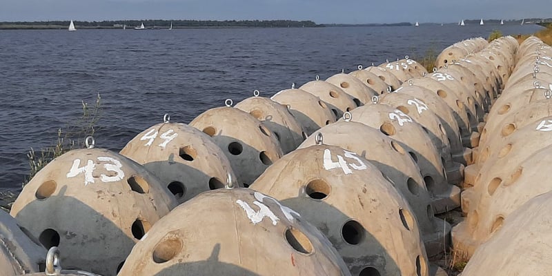 Reef balls. Photo: Doggerland Offshore Reef balls. Photo: Doggerland Offshore