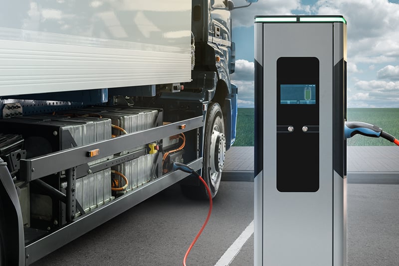 E-Truck at charging station