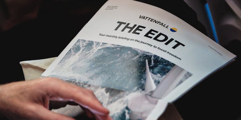 Vattenfall's newsletter The EDIT