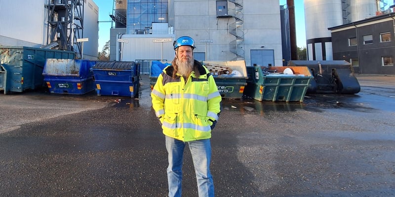 Robert Mattsson, project manager for Vattenfall's carbon dioxide separation facility in Jordbro