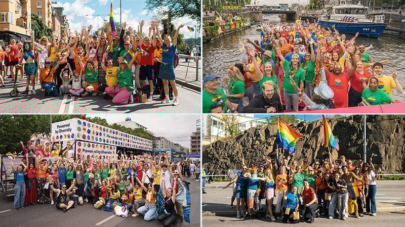 Vattenfall employees at Pride parades in Amsterdam, Stockholm, and Berlin Vattenfall employees at Pride parades in Amsterdam, Stockholm, and Berlin