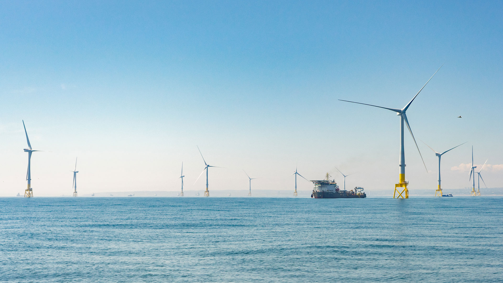 The European Offshore Wind Development Centre in Aberdeen Bay in Scotland