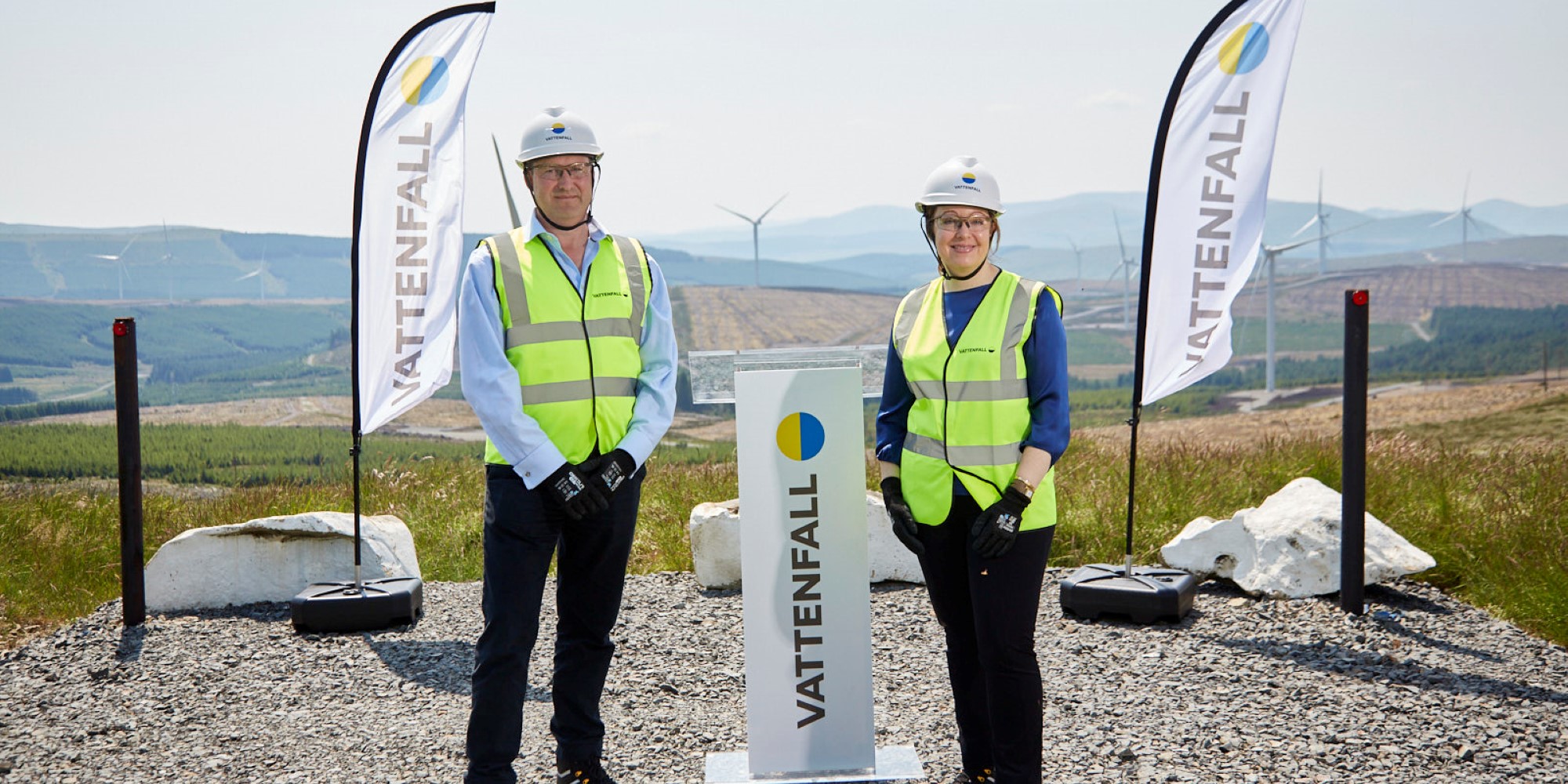 Anna Borg, Vattenfall CEO opening South Kyle Wind Farm