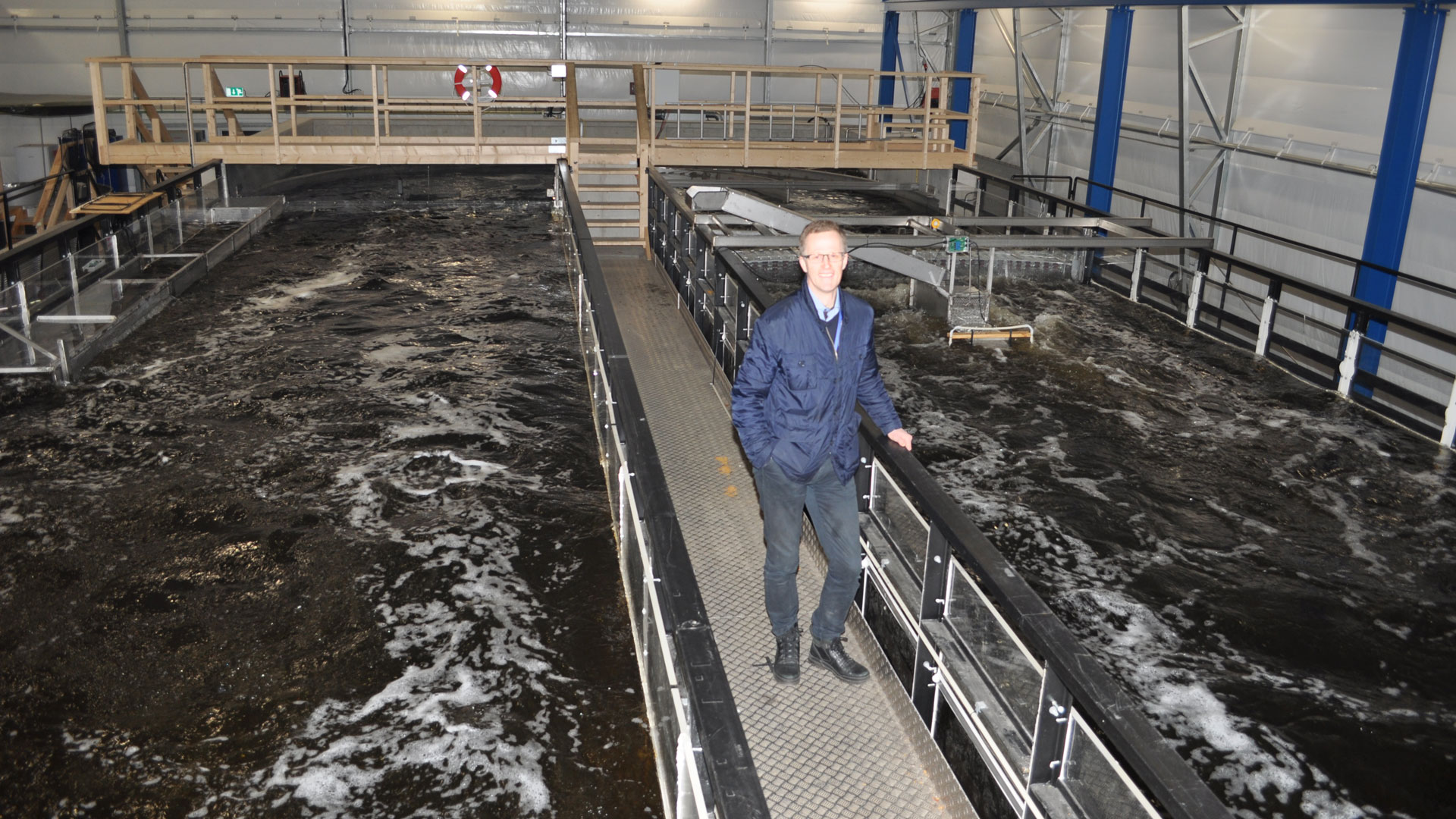 Vattenfall R&D test facility for studying the behaviour of fish in running water 