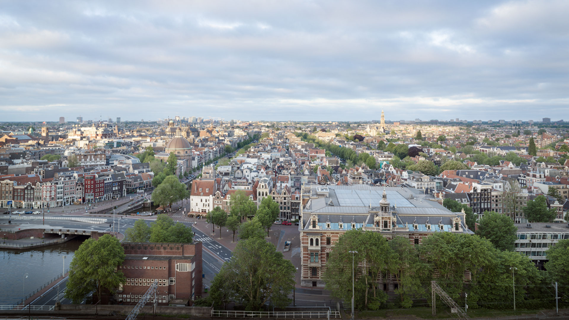 Panorama photo of Amsterdam