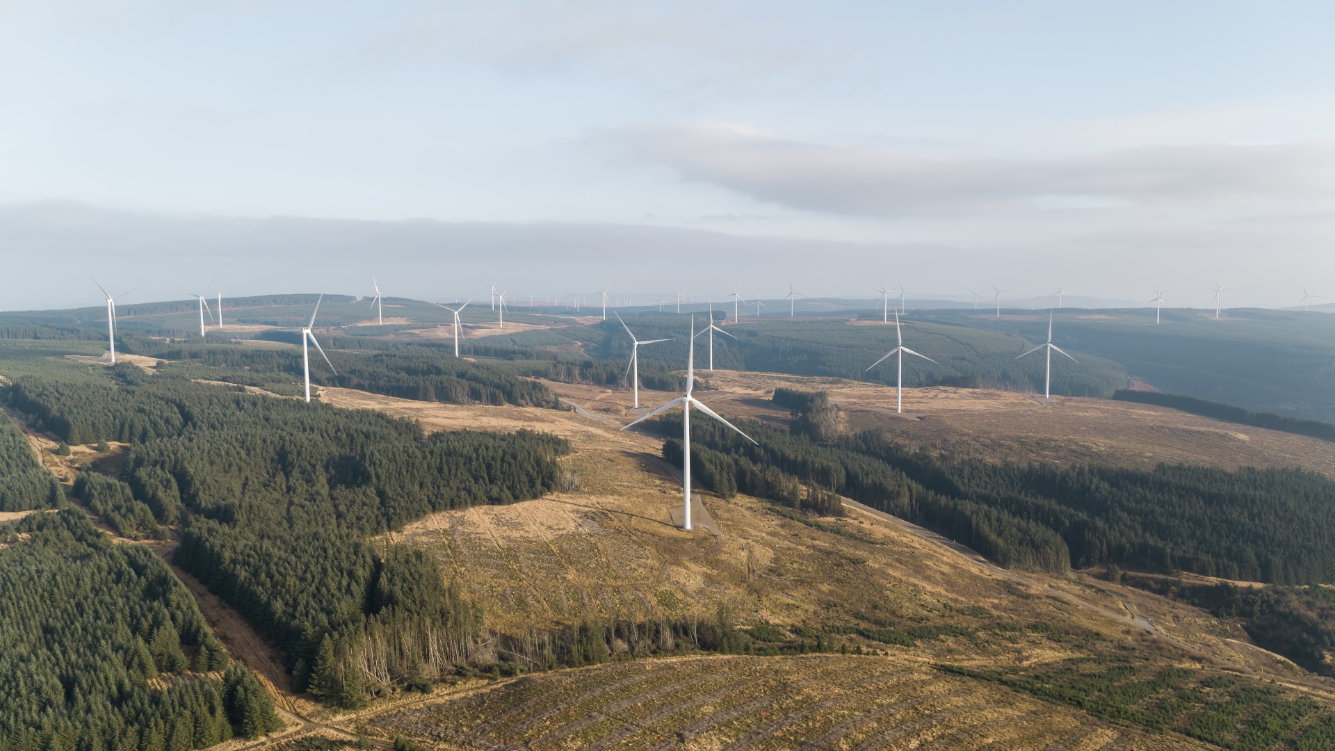 Pen y Cymoedd Wind Farm Drone Photo