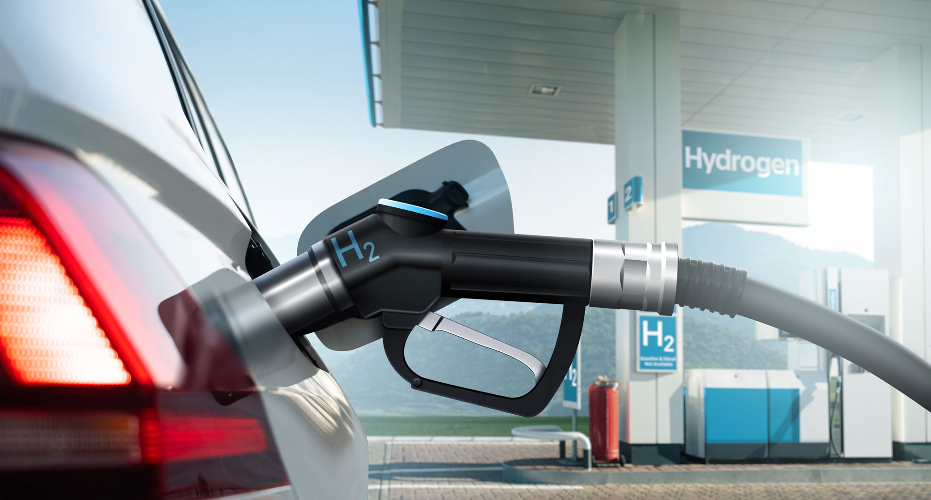 Car refueling with hydrogen