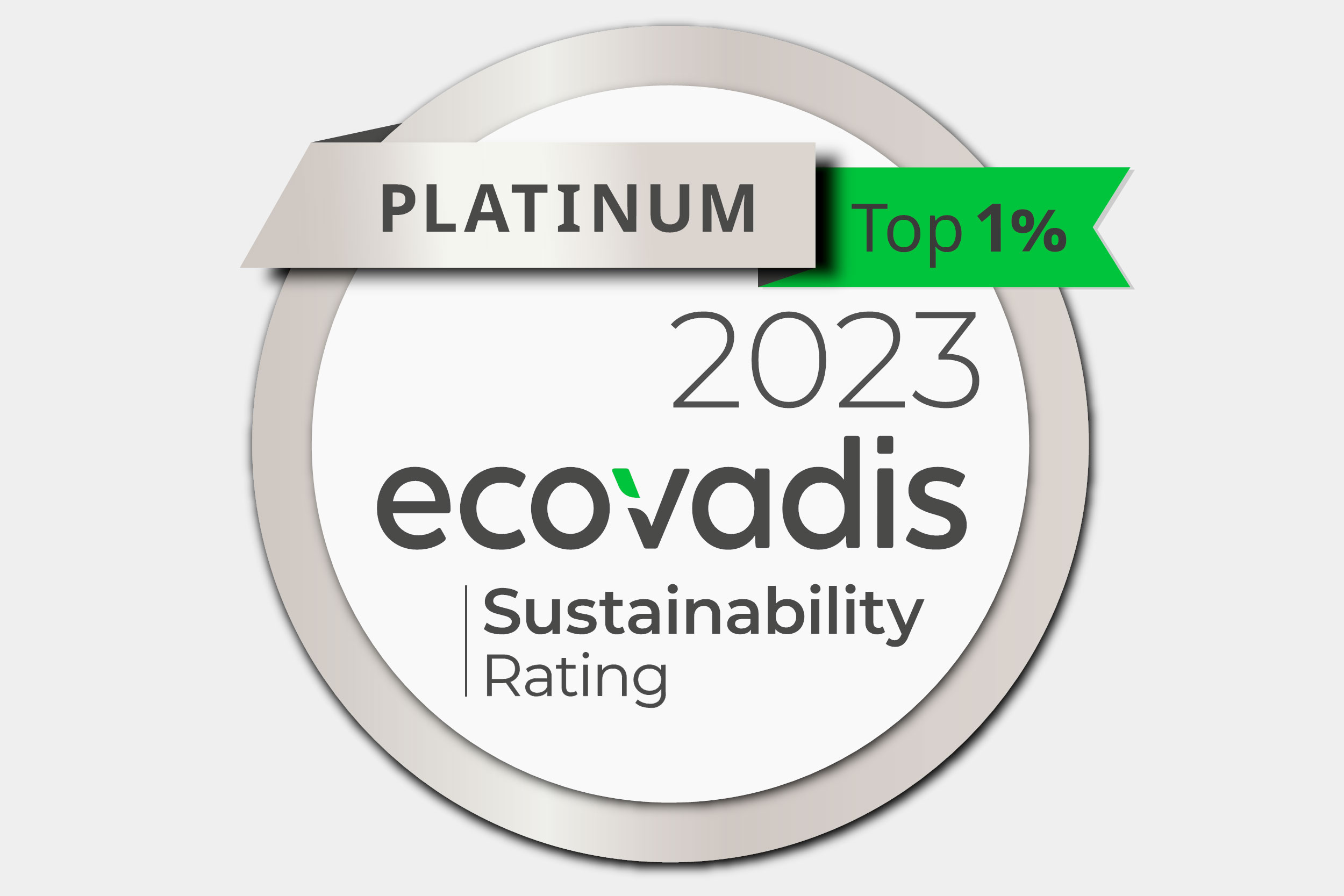 EcoVadis Platinum medal 2023 EcoVadis Platinum medal 2023